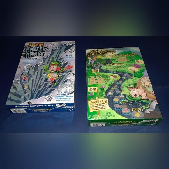 2 Vintage Unopened Boxes of Special Edition Luck Charms cereal from early 1990s - Picture 2 of 10